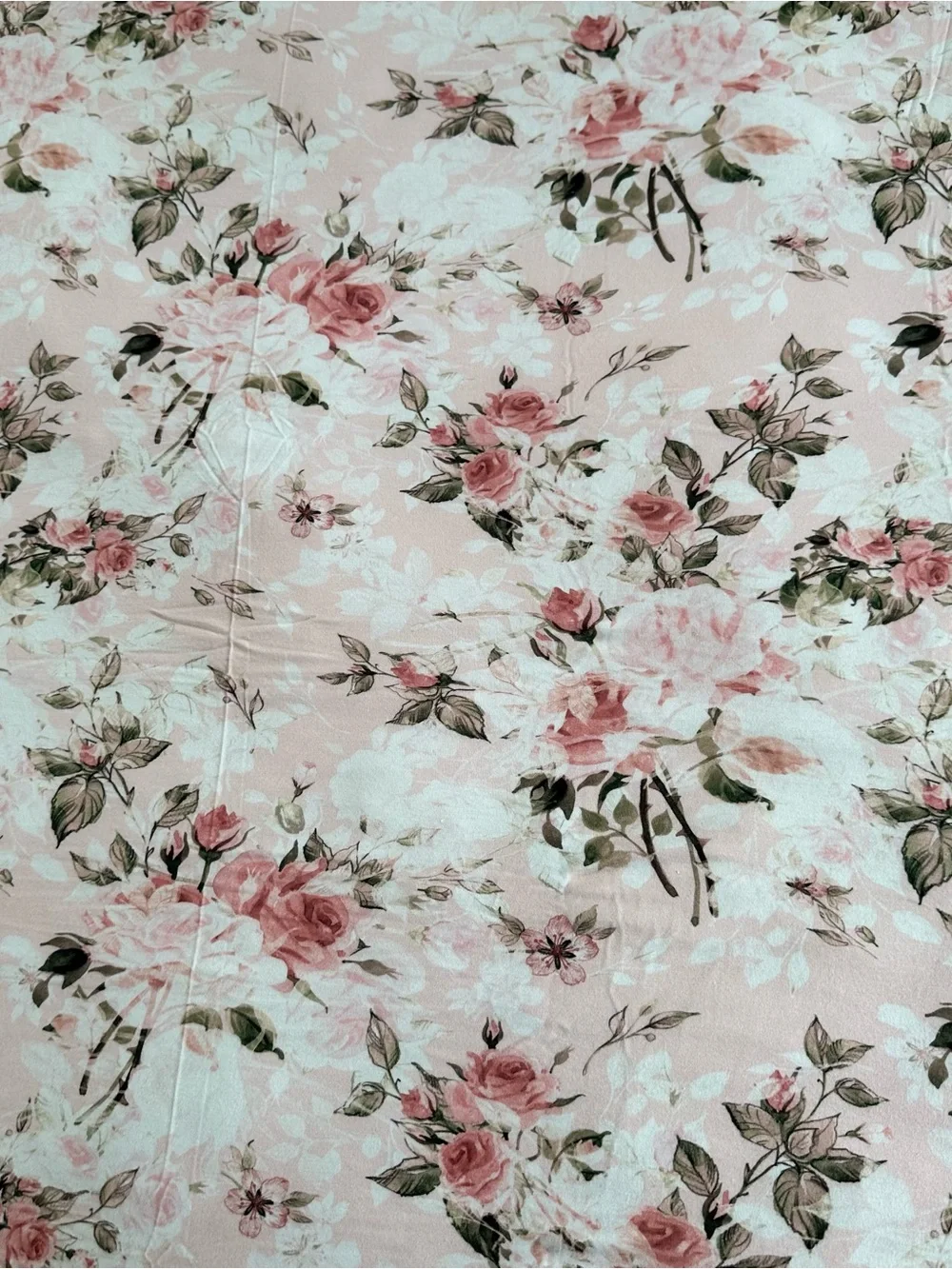 Posh Peanut Pink Floral Swaddle Blanket “Everly Rose”